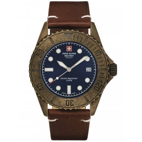 Swiss Alpine Military 7051.1585 diver vintage 41mm 10ATM